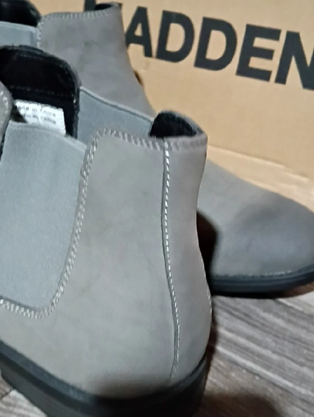 Steve Madden Men's Chukka Chelsea Boots in Gray